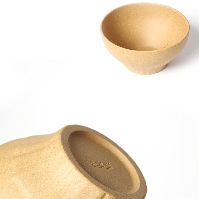 Zisha Tea Cup Set of 5 | Five Colors Five Shapes Gongfu