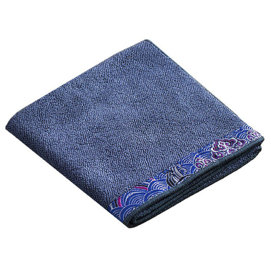 Velvet Tea Towel Auspicious Clouds Embroidery | Tea Table Cloth