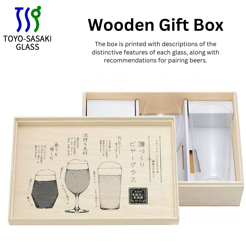 Craft Beer Glass Set Japanese Trio – Toyo-Sasaki Tasting Glasses