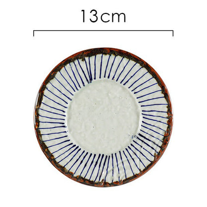 Japanese Tea Cup with Handle & Saucer Set of 2 | Ceramic