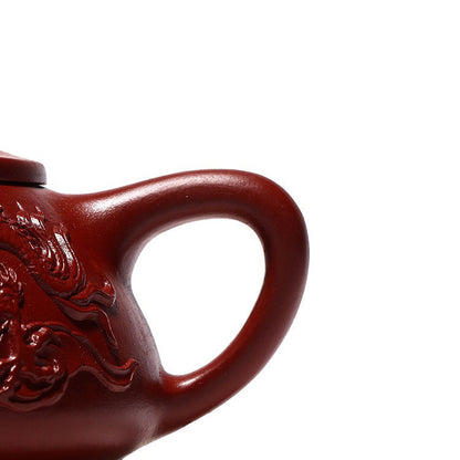 Shi Piao Teapot Dragon Dahongpao Red Clay Yixing 220ml