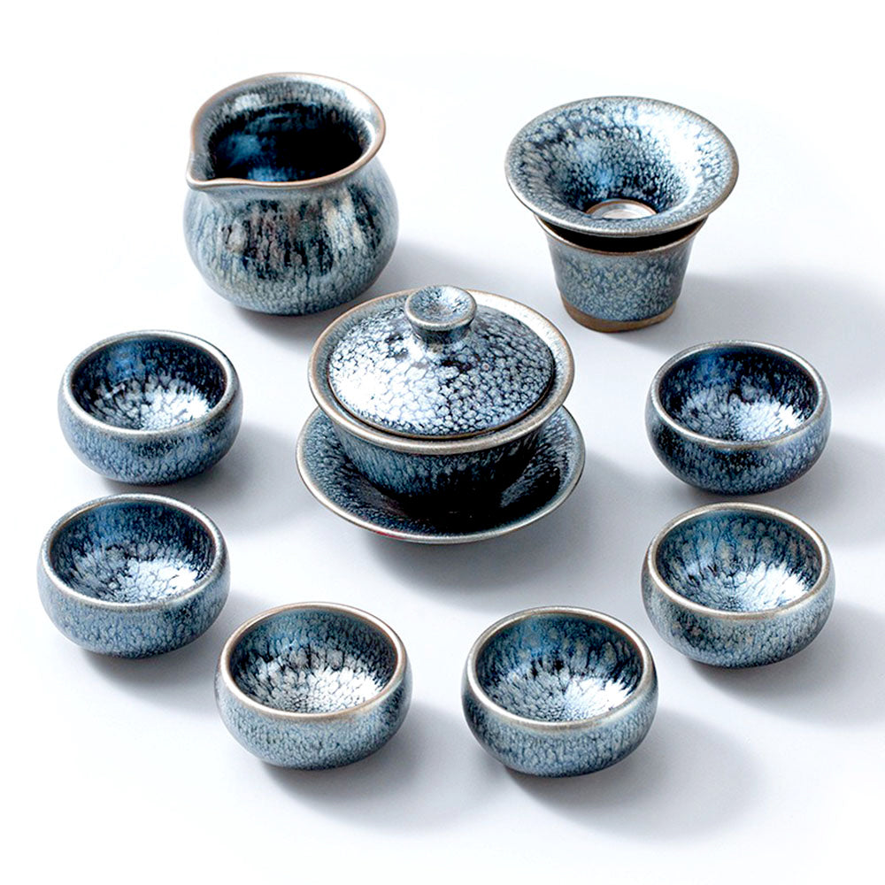 Tenmoku Jian Zhan Gongfu Tea Set | 10-Piece
