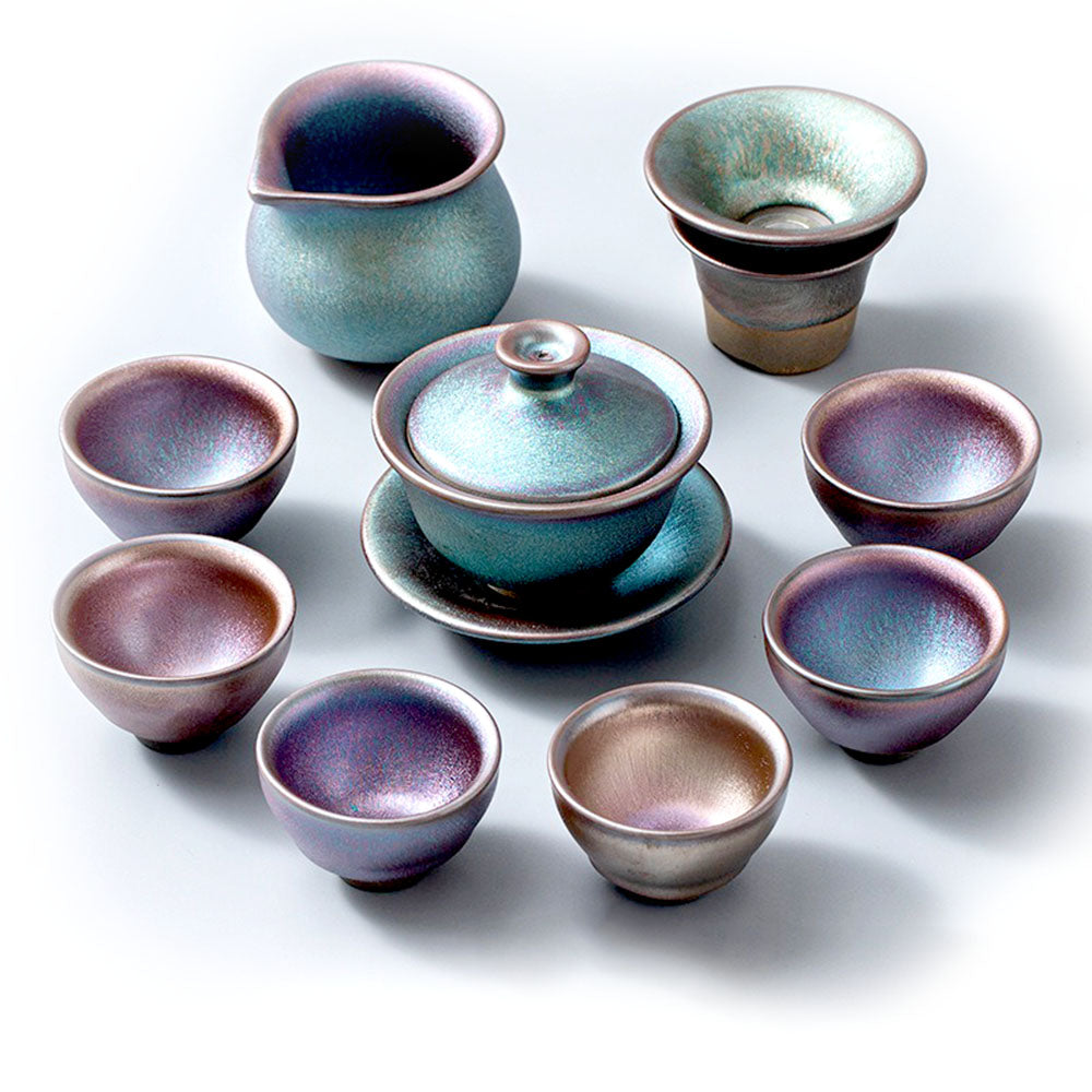 Tenmoku Jian Zhan Gongfu Tea Set | 10-Piece