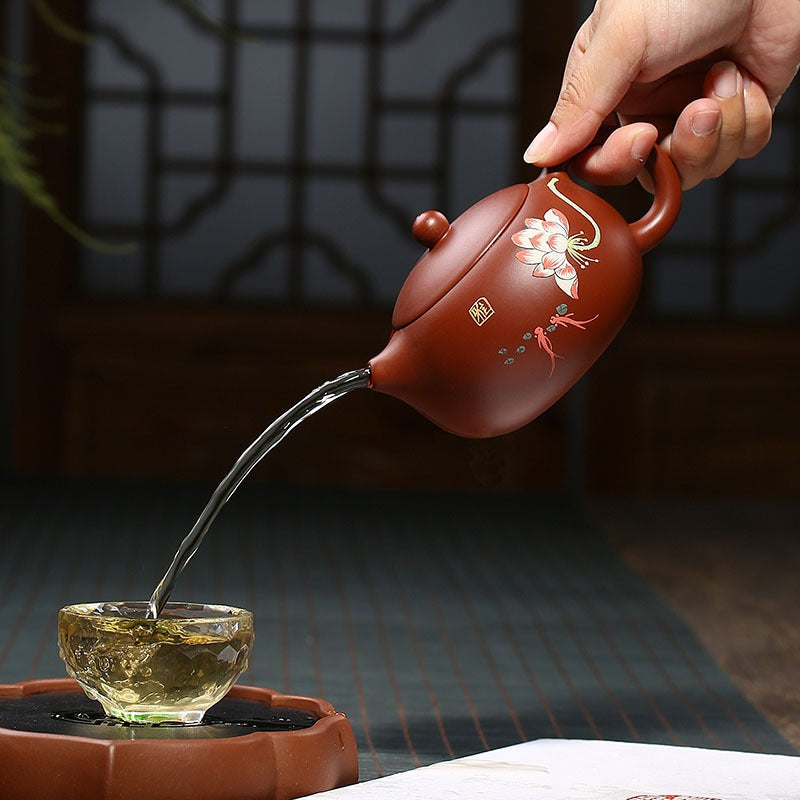 Gongfu Teapot Xi Shi Lotus Dahongpao Red Clay Yixing 260ml