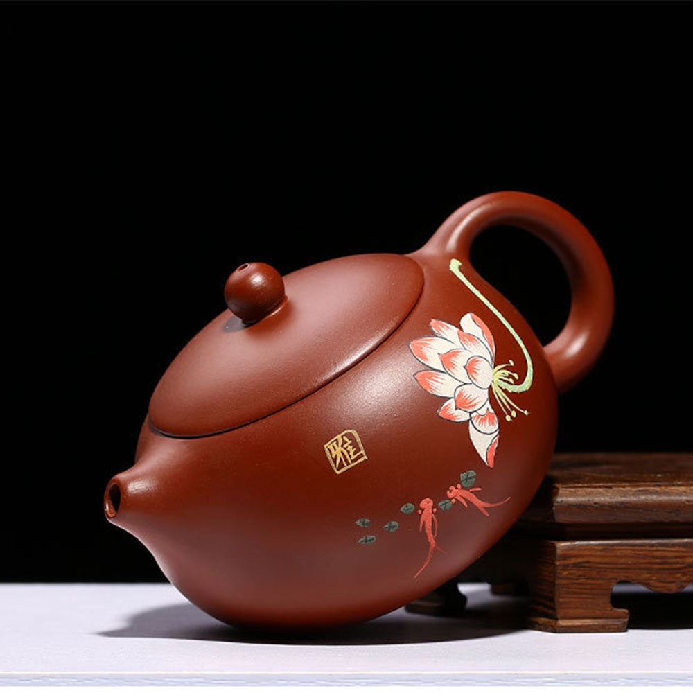 Gongfu Teapot Xi Shi Lotus Dahongpao Red Clay Yixing 260ml