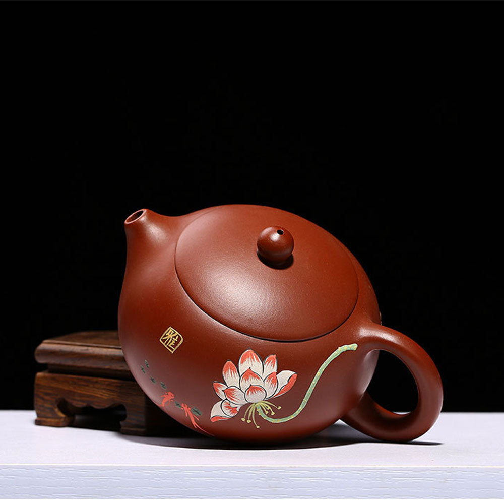 Gongfu Teapot Xi Shi Lotus Dahongpao Red Clay Yixing 260ml