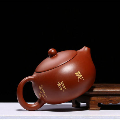 Gongfu Teapot Xi Shi Lotus Dahongpao Red Clay Yixing 260ml