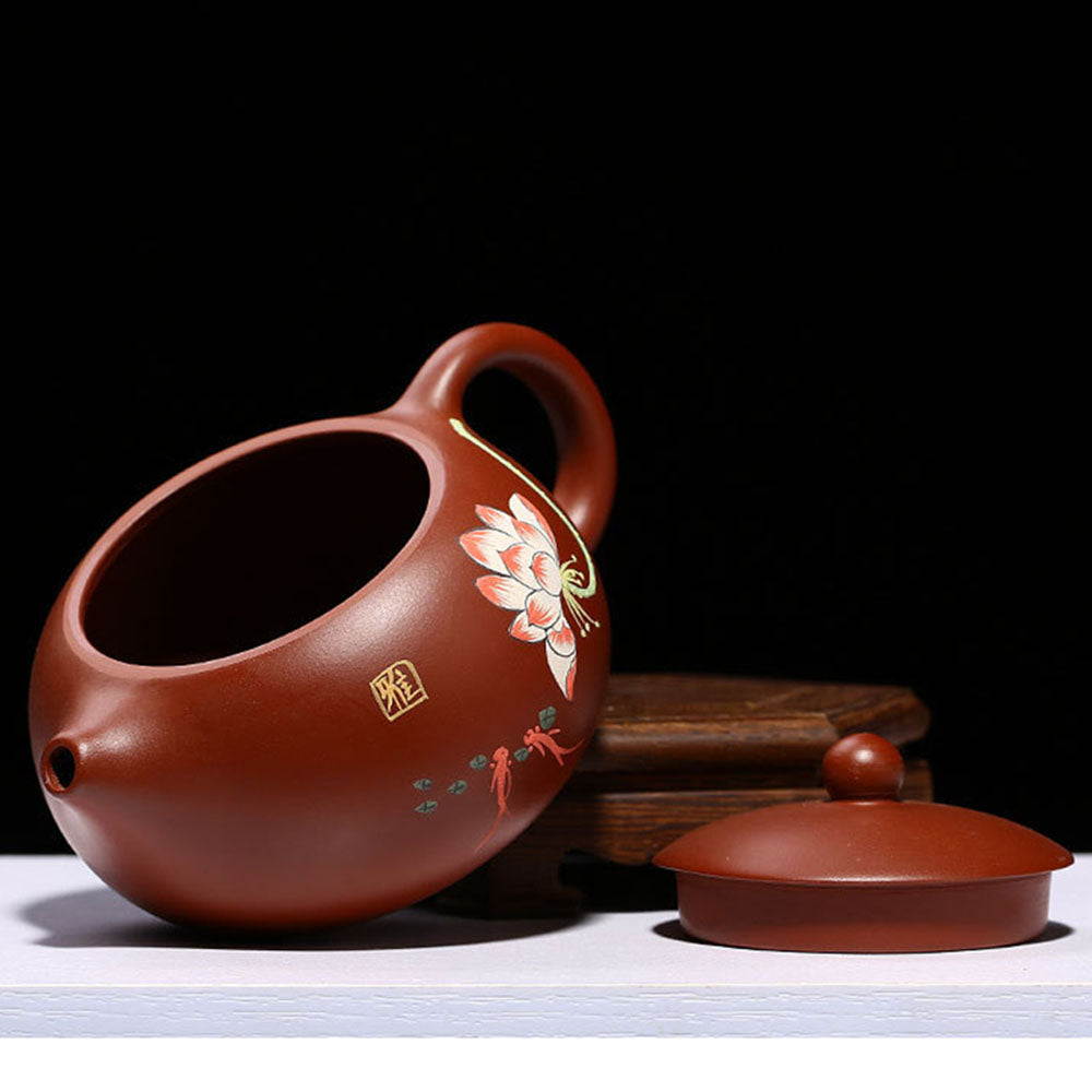 Gongfu Teapot Xi Shi Lotus Dahongpao Red Clay Yixing 260ml