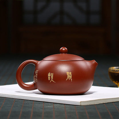 Gongfu Teapot Xi Shi Lotus Dahongpao Red Clay Yixing 260ml