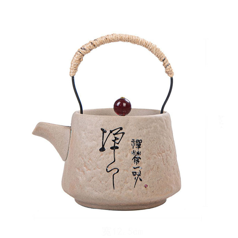 Ceramic Teapot Zen Stone Style Japanese 200ml
