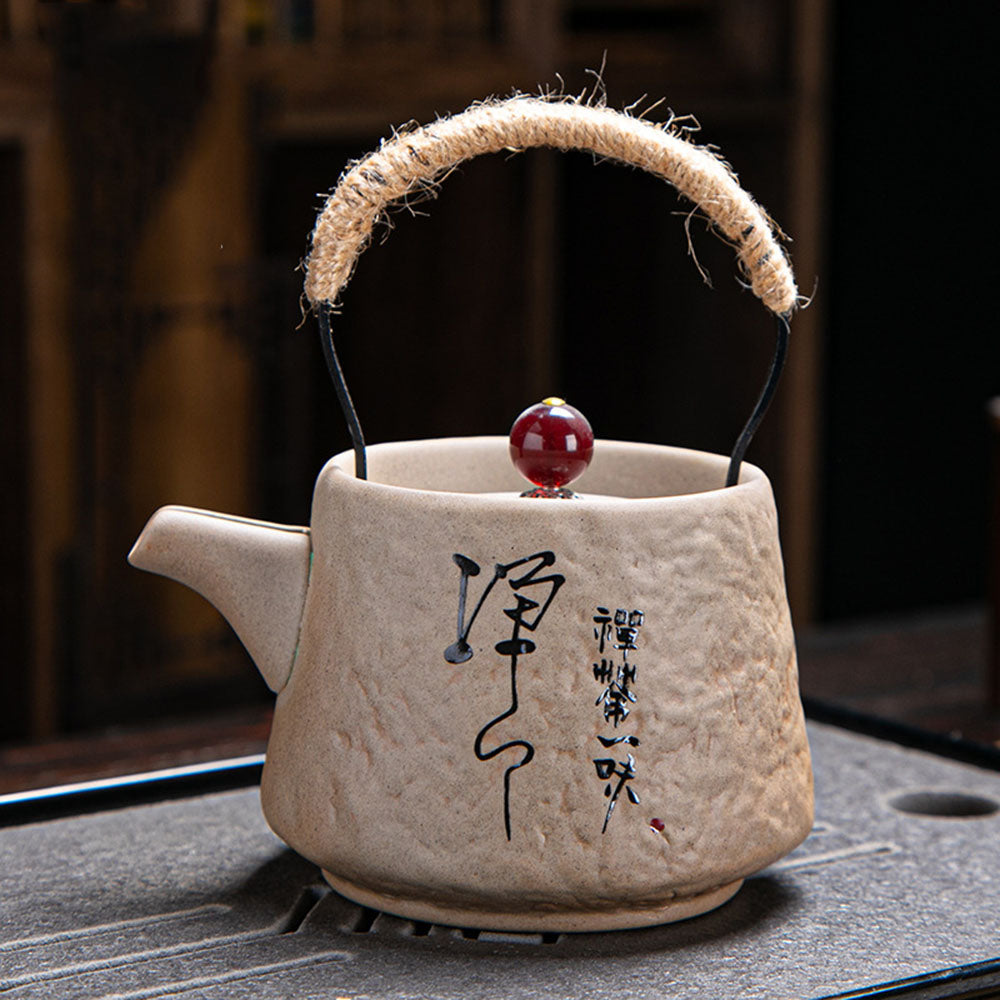 Ceramic Teapot Zen Stone Style Japanese 200ml