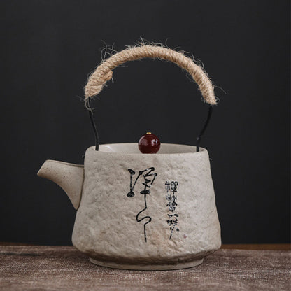 Ceramic Teapot Zen Stone Style Japanese 200ml