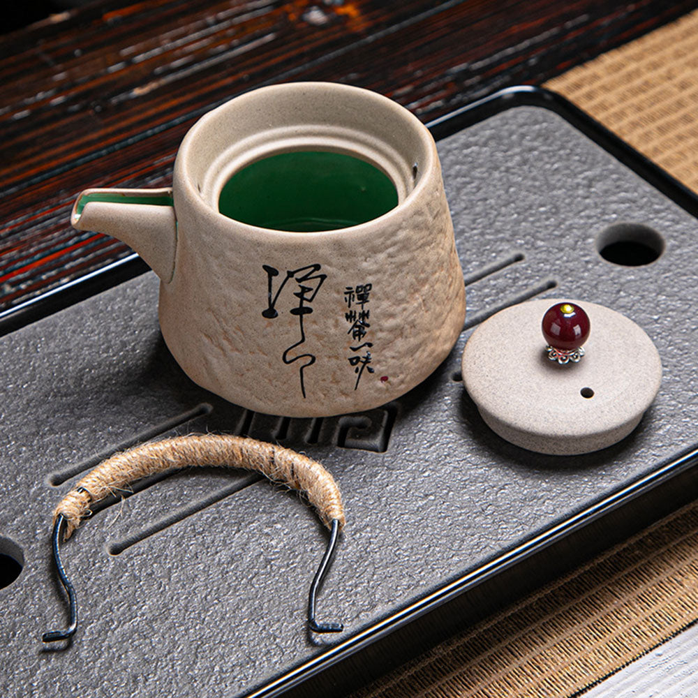 Ceramic Teapot Zen Stone Style Japanese 200ml
