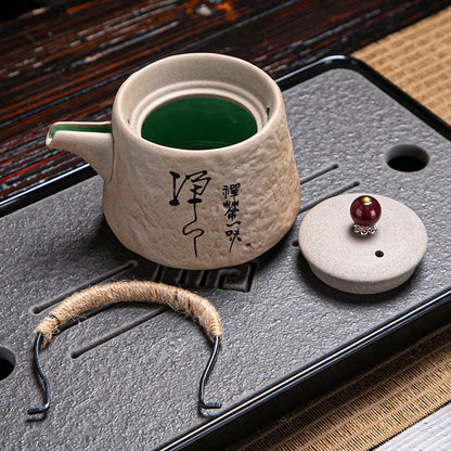 Ceramic Teapot Zen Stone Style Japanese 200ml
