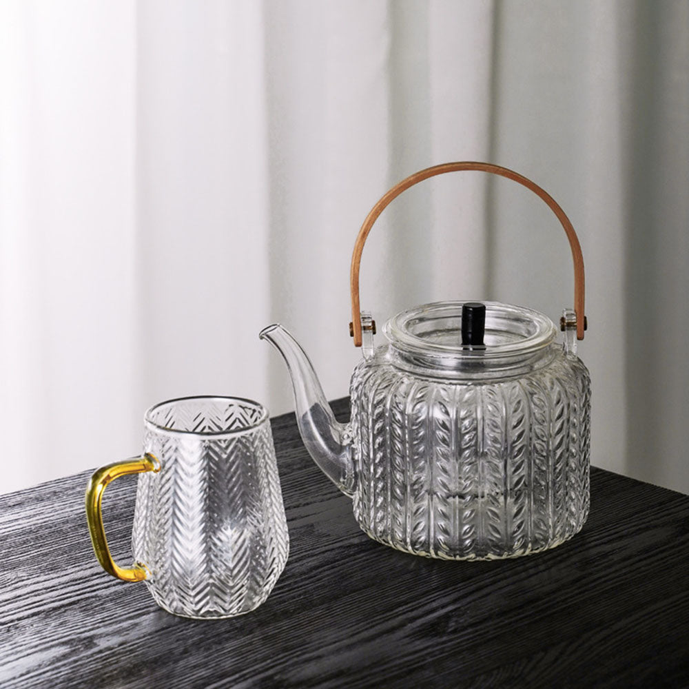Glass Teapot Borosilicate Japanese 1000ml Dual Infuser