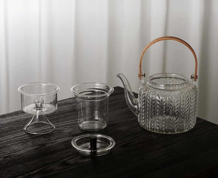 Glass Teapot Borosilicate Japanese 1000ml Dual Infuser