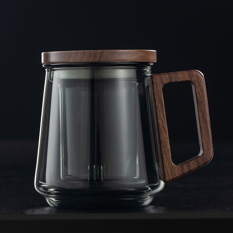 Glass Tea Cup with Infuser – Borosilicate Loose Leaf Mug