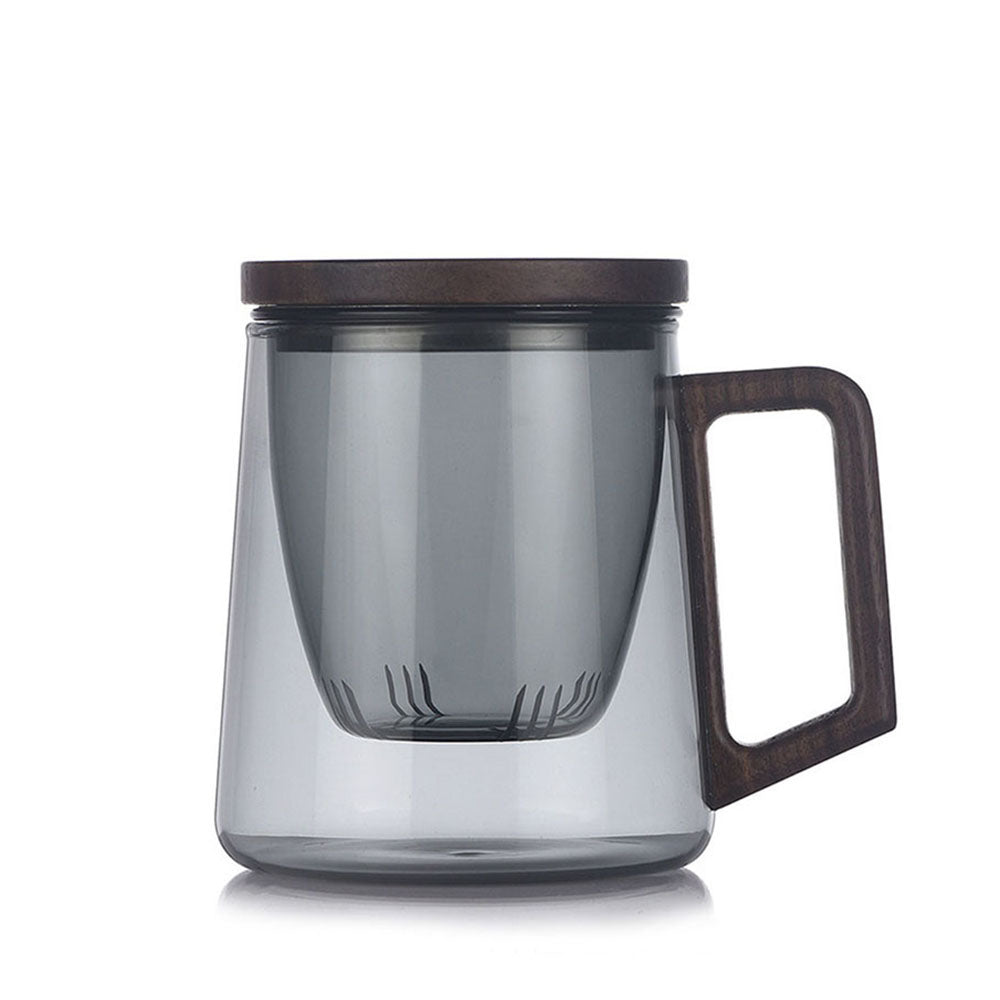 Glass Tea Cup with Infuser – Borosilicate Loose Leaf Mug