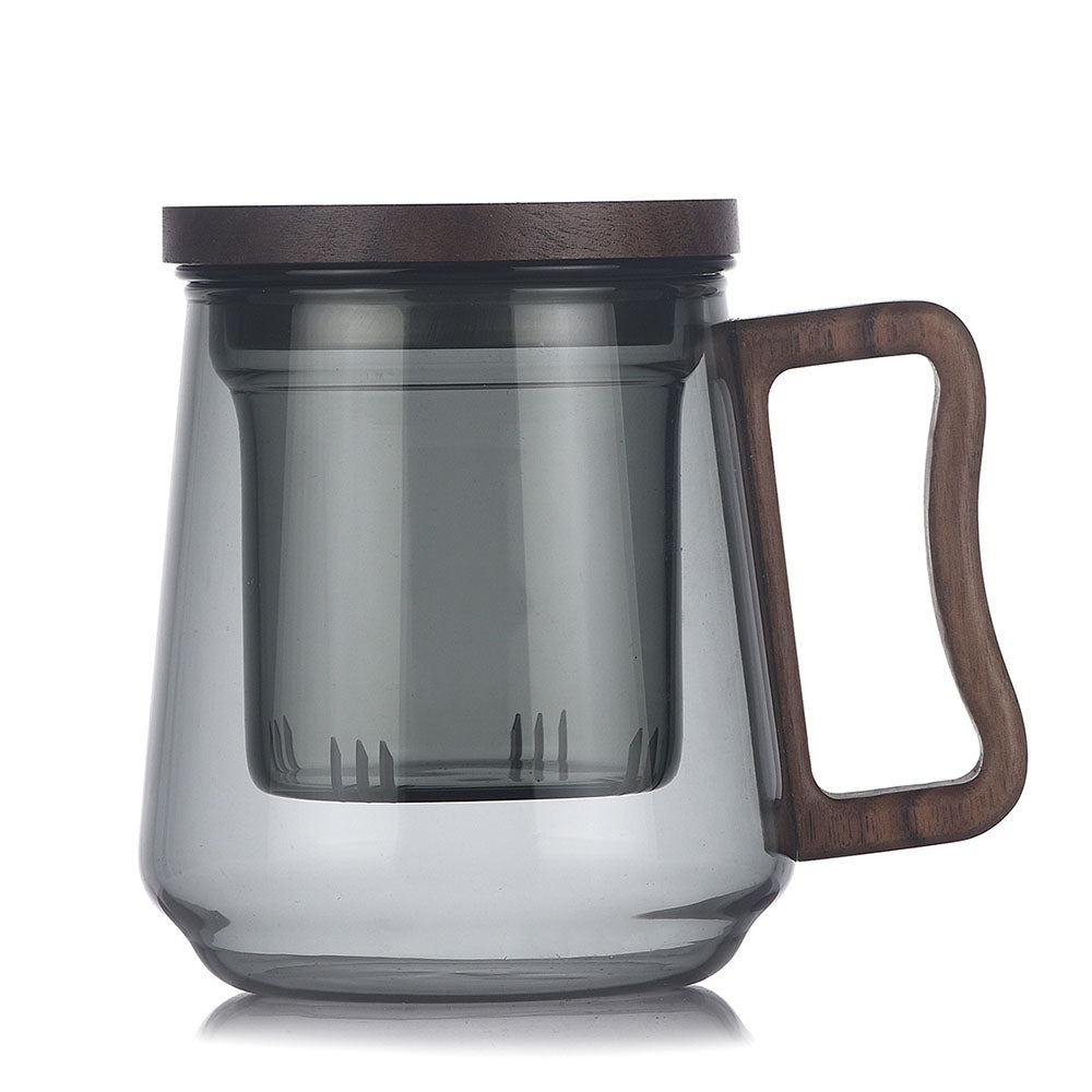 Glass Tea Cup with Infuser – Borosilicate Loose Leaf Mug