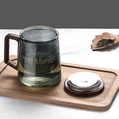 Glass Tea Cup with Infuser – Borosilicate Loose Leaf Mug