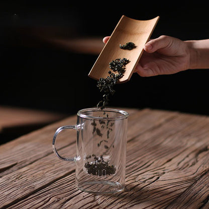 Glass Tea Cup with Mountain Infuser Borosilicate