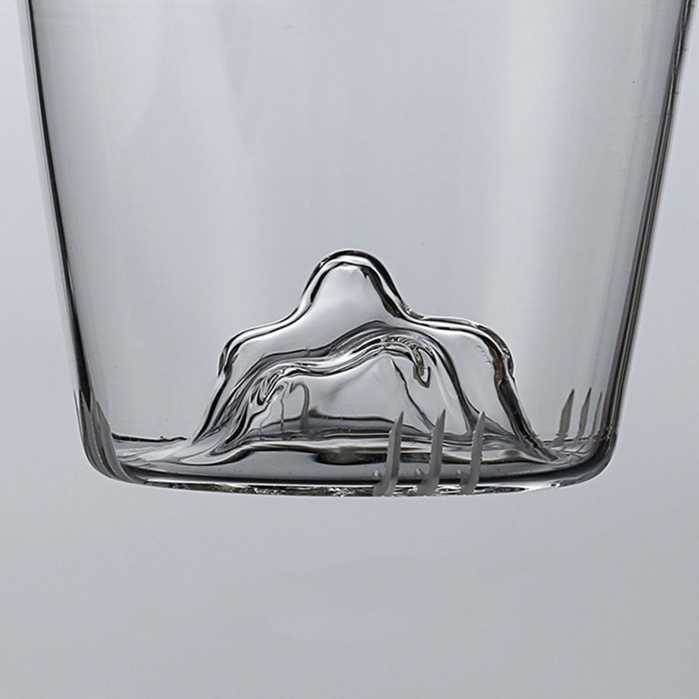 Glass Tea Cup with Mountain Infuser Borosilicate
