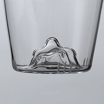 Glass Tea Cup with Mountain Infuser Borosilicate