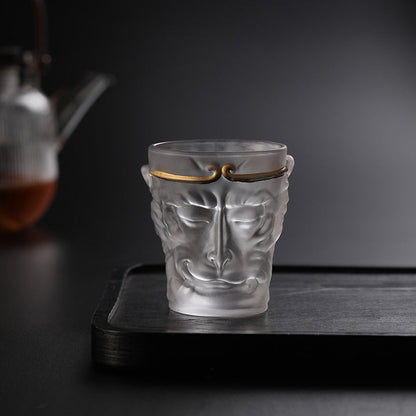 Sun Wukong Glass Tea Cup Borosilicate | Handmade 130ml