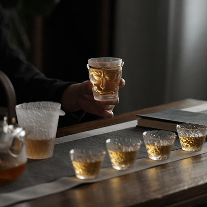 Sun Wukong Glass Tea Cup Borosilicate | Handmade 130ml