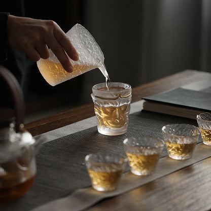 Sun Wukong Glass Tea Cup Borosilicate | Handmade 130ml