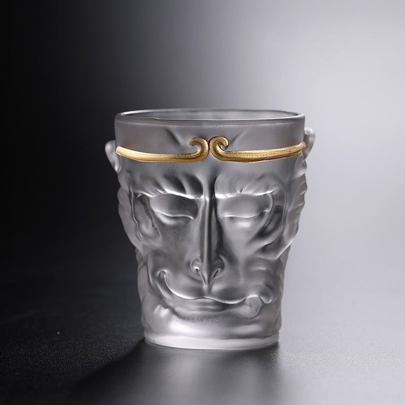 Sun Wukong Glass Tea Cup Borosilicate | Handmade 130ml