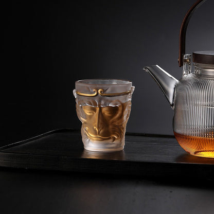 Sun Wukong Glass Tea Cup Borosilicate | Handmade 130ml