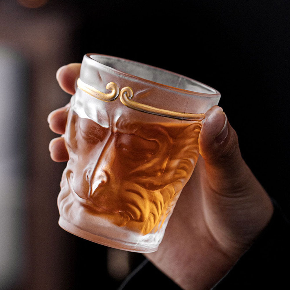 Sun Wukong Glass Tea Cup Borosilicate | Handmade 130ml
