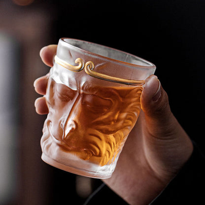 Sun Wukong Glass Tea Cup Borosilicate | Handmade 130ml