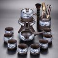 Automatic Tea Set Purple Clay Yixing Teapot 11-Piece