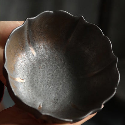 Tea Washer Coarse Pottery Lotus Shape – Gongfu Tea Bowl