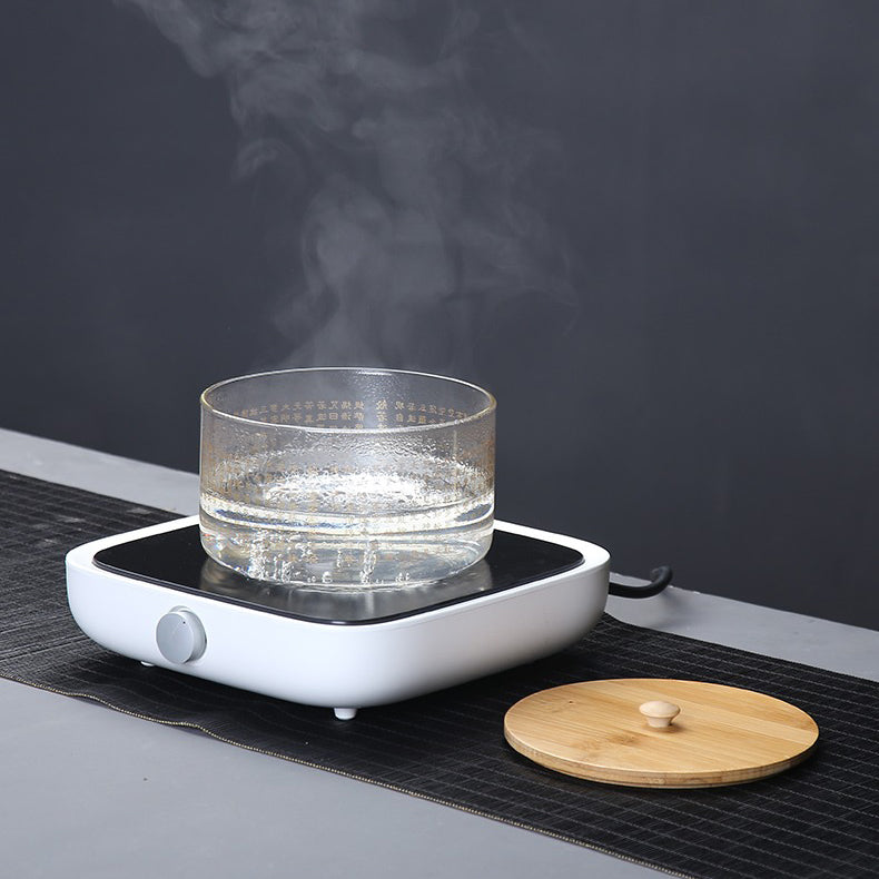 Heart Sutra Glass Tea Washer with Lid | Gongfu