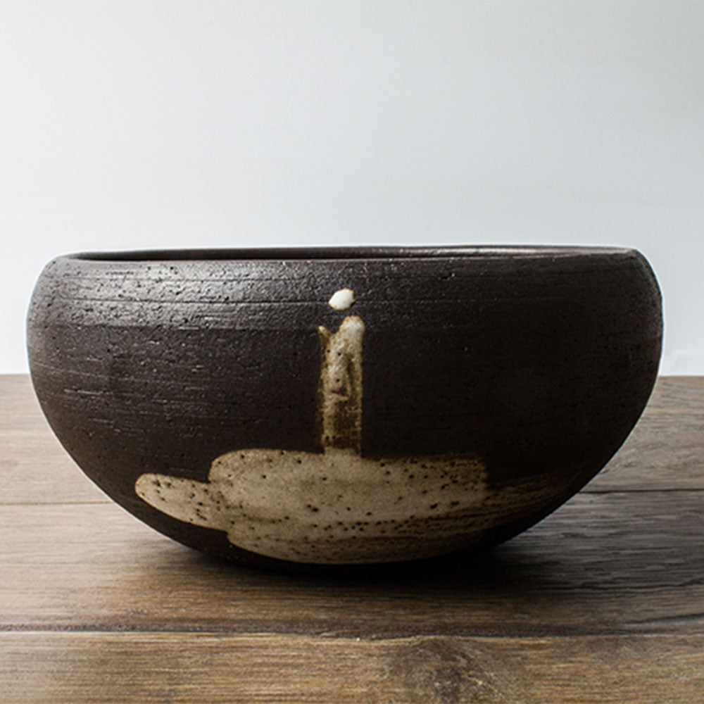 Tea Rinse Bowl Coarse Pottery Zen Monk Ceramic Cup Washer