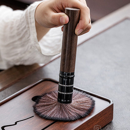 Gong Fu Tea Utensils Set — Ebony Wood & Ceramic