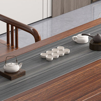 Solid Elm Wood Gongfu Tea Table Set — Zen Style