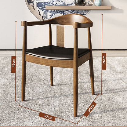 Tea Table Set | Solid Log Wood Tenon Mortise 5 Chairs Heater