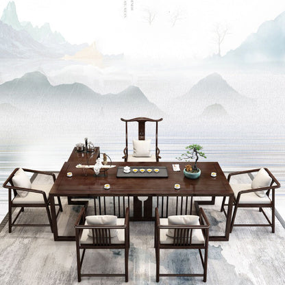 Gongfu Tea Table Set Red Sandalwood Stone Tray 2 Sizes