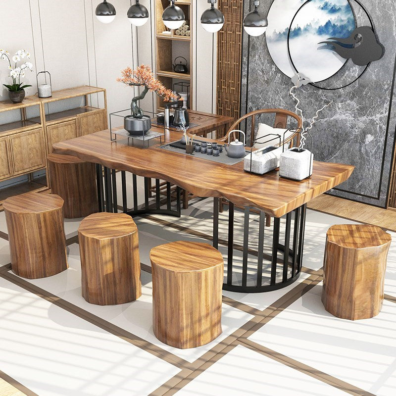 Tea Table Set Solid Wood – Gongfu Tea Room Furniture