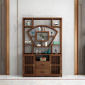 Curio Display Cabinet Rosewood Solid Wood 198cm Mortise