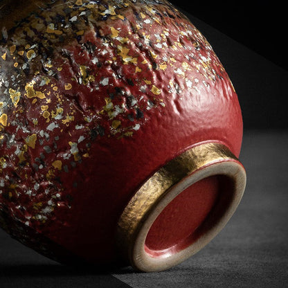 Gongfu Tea Cup Kiln Glaze Gold Accent – 150ml CEO Cup 4 Colors