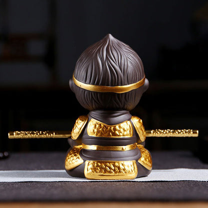 Yixing Clay Tea Pet – Monkey King Wukong Figurine