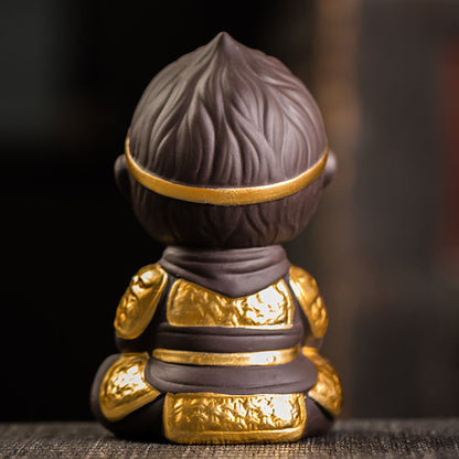 Yixing Clay Tea Pet – Monkey King Wukong Figurine