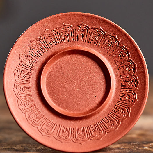 Heart Sutra Engraved – 100ml Zisha Lotus Lid