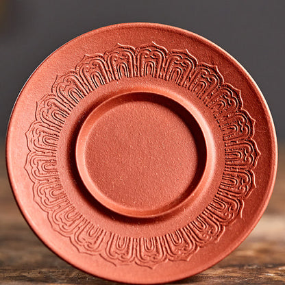 Heart Sutra Engraved – 100ml Zisha Lotus Lid