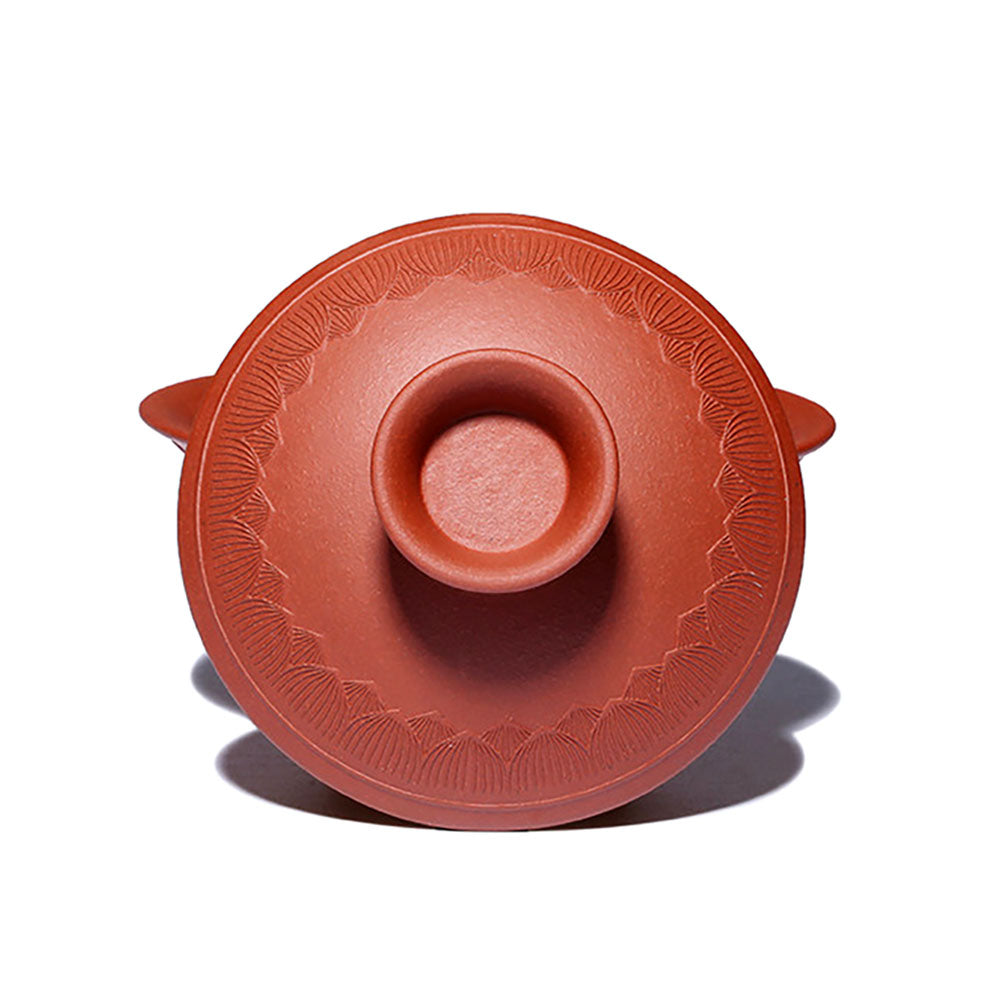 Heart Sutra Engraved – 100ml Zisha Lotus Lid